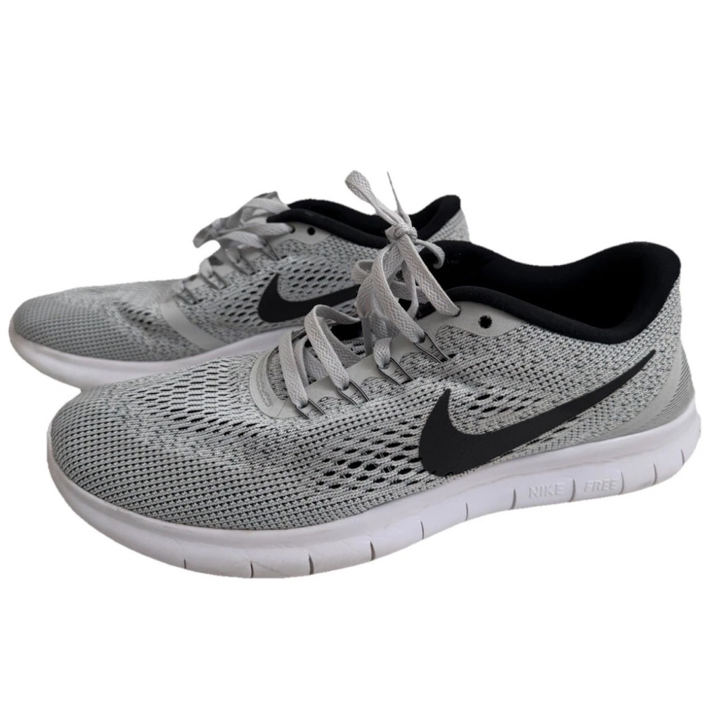 Nike Women's Running Shoes​ Free RN 831509-101 9.5/EU41 Pure Platinum Mesh, VGUC